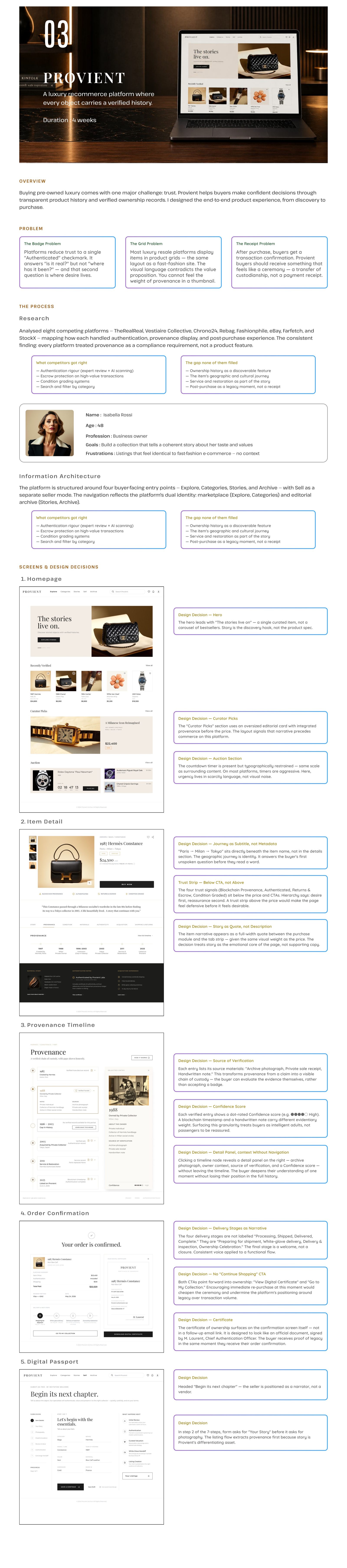 Provient case study designed in Figma